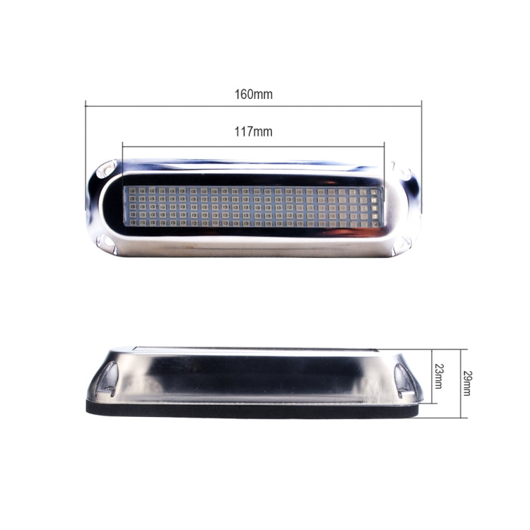 Ship / Yacht 10-30V 120LEDs Waterproof Stainless Steel Underwater Light (Red Light) - Marine Accessories & Parts by PMC TechLife | Online Shopping South Africa | PMC TechLife | Buy Now Pay Later Mobicred