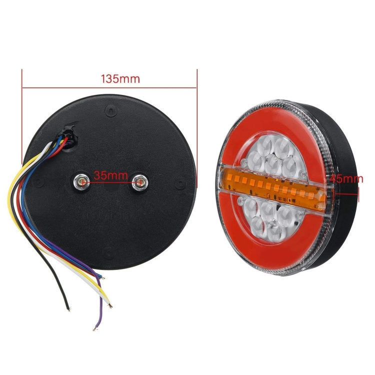 4 inch 24V Truck LED Flowing Water Taillight - Brake Lights by PMC Jewellery | Online Shopping South Africa | PMC Jewellery | Buy Now Pay Later Mobicred
