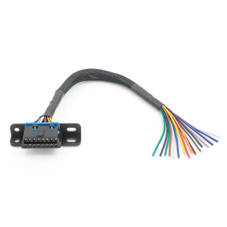 18AWG OBD 16 Pin OBD Cable Opening Line OBD 2 Extension Cable, Cable Length: 30cm - Cables & Connectors by PMC TechLife | Online Shopping South Africa | PMC TechLife | Buy Now Pay Later Mobicred