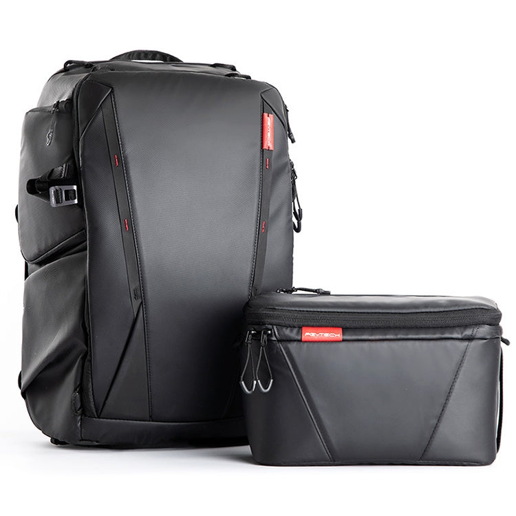 PGYTECH P-CB-020 2 in 1 Waterproof  Shockproof Outdoor Dual Shoulders Backpack + Single Shoulder Bag (Black) - free shipping - PMC TechLife - Order now!