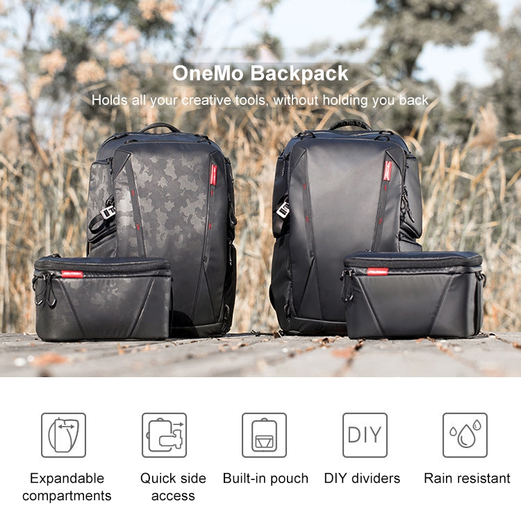 PGYTECH P-CB-020 2 in 1 Waterproof  Shockproof Outdoor Dual Shoulders Backpack + Single Shoulder Bag (Black) - free shipping - PMC TechLife - Order now!