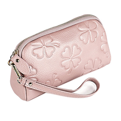 2026 Multifunctional Litchi Texture Women Large Capacity Hand Wallet Shell bag with Card Slots(Light Pink) - Wallets by PMC Jewellery | Online Shopping South Africa | PMC Jewellery | Buy Now Pay Later Mobicred