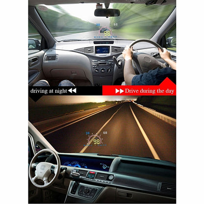 E350 5.8 inch Car HUD / OBD2 Vehicle-mounted Gator Automotive Head Up Display Security System with Multi-color LED, Support Car Real Speed & Turn Speed & Water Temperature & Oil Consumption & Driving  ... peed Alarm, Mile Switching, Light Sensor Functions - Head Up Display System by PMC Jewellery | Online Shopping South Africa | PMC Jewellery | Buy Now Pay Later Mobicred