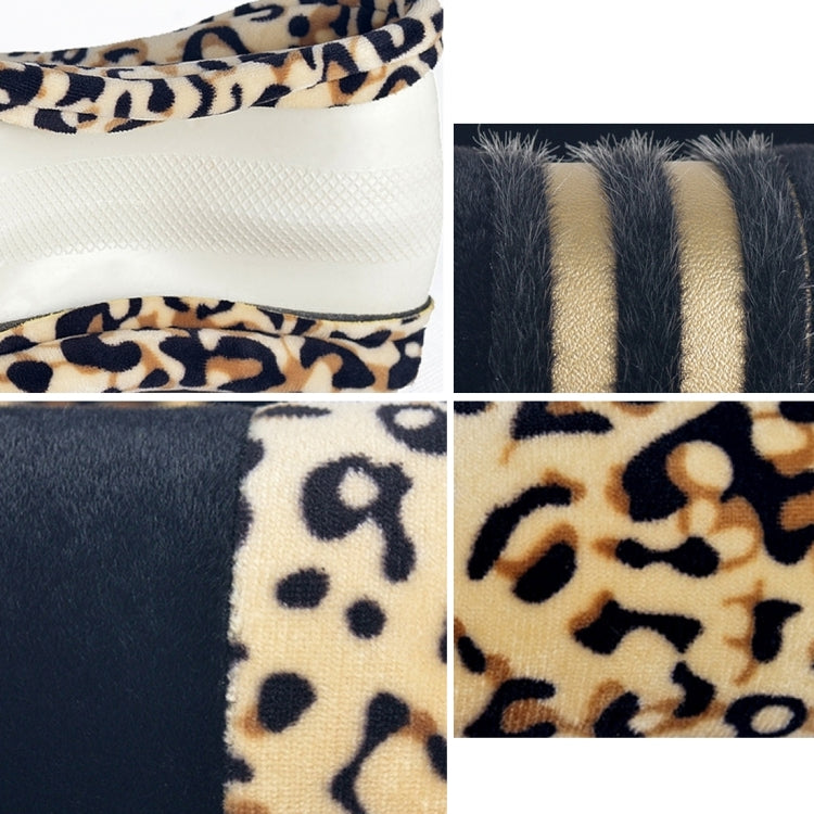 Leopard Grain Steering Wheel Cover, Adaptation Steering Wheel Diameter: 37-38 cm - Steering Wheel Accessories by PMc TechLife | Online Shopping South Africa | PMc TechLife | Buy Now Pay Later Mobicred