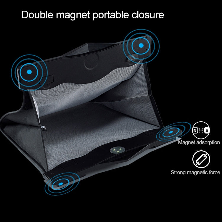 Car Multifunctional LED Design Hanging Folding Garbage Bin Storage Box (Khaki) - Stowing Tidying by PMC TechLife | Online Shopping South Africa | PMC TechLife | Buy Now Pay Later Mobicred