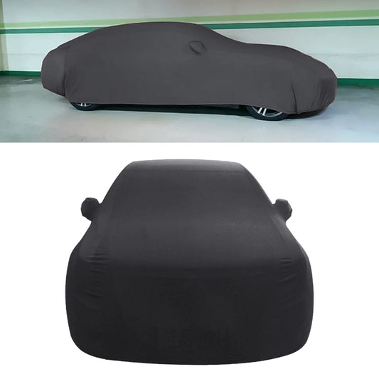 Anti-Dust Anti-UV Heat-insulating Elastic Force Cotton Car Cover for Sedan Car, Size: S, 4.3m~4.65m (Black) - PE Material by PMC Jewellery | Online Shopping South Africa | PMC Jewellery | Buy Now Pay Later Mobicred