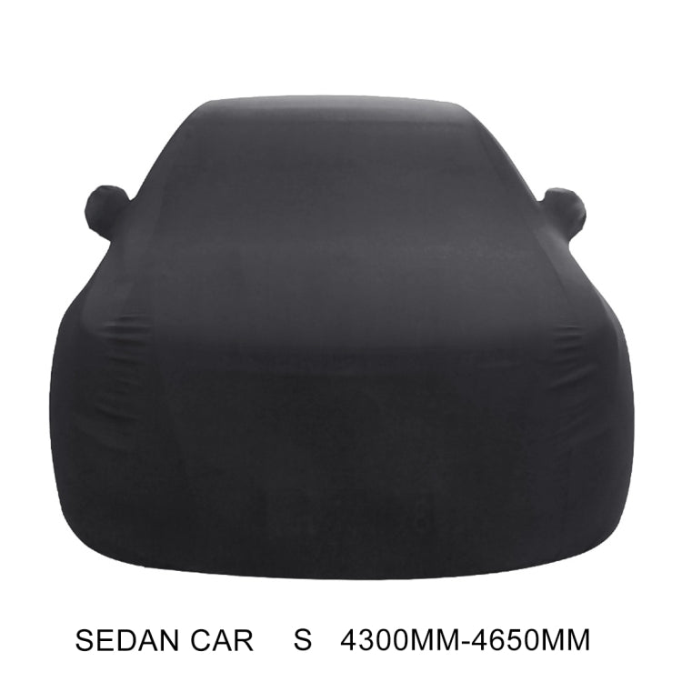 Anti-Dust Anti-UV Heat-insulating Elastic Force Cotton Car Cover for Sedan Car, Size: S, 4.3m~4.65m (Black) - PE Material by PMC Jewellery | Online Shopping South Africa | PMC Jewellery | Buy Now Pay Later Mobicred