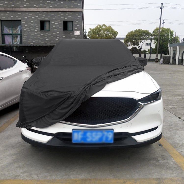 Anti-Dust Anti-UV Heat-insulating Elastic Force Cotton Car Cover for Sedan Car, Size: S, 4.3m~4.65m (Black) - PE Material by PMC Jewellery | Online Shopping South Africa | PMC Jewellery | Buy Now Pay Later Mobicred