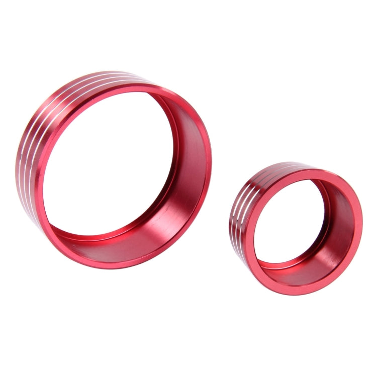 3 PCS Car Aluminum Air Conditioner Knob Case For Honda(Red) - Decoration Rings by PMC TechLife | Online Shopping South Africa | PMC TechLife | Buy Now Pay Later Mobicred