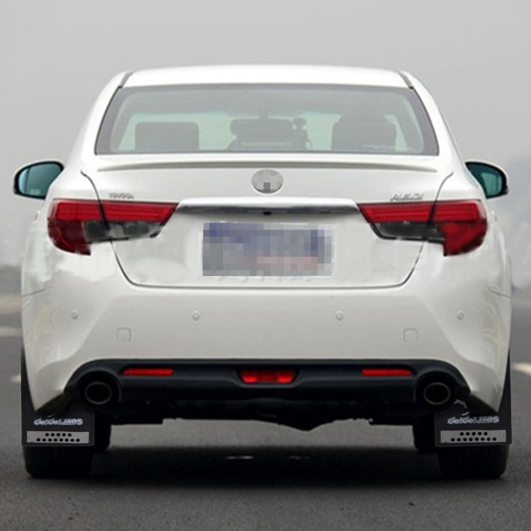 2 PCS WS-003 Premium Heavy Duty Molded Splash Mud Flaps Auto Front and Rear Guards, Small Size, Random Pattern Delivery(Black) - Mudguards by PMC TechLife | Online Shopping South Africa | PMC TechLife | Buy Now Pay Later Mobicred