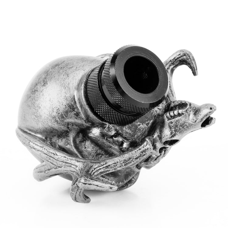 Universal Vehicle Car Creative Skull Double Heads Shaped Shifter Cover Manual Automatic Gear Shift Knob (Silver) - free shipping - PMC TechLife - Order now!