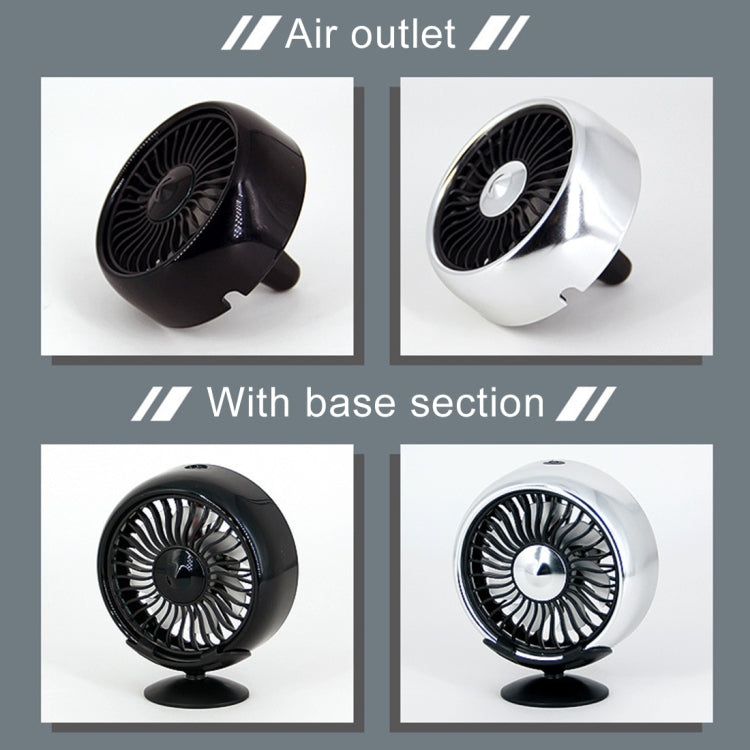 Portable Car Electric Cooling Fan with Base(Black) - Heating & Fans by PMC TechLife | Online Shopping South Africa | PMC TechLife | Buy Now Pay Later Mobicred