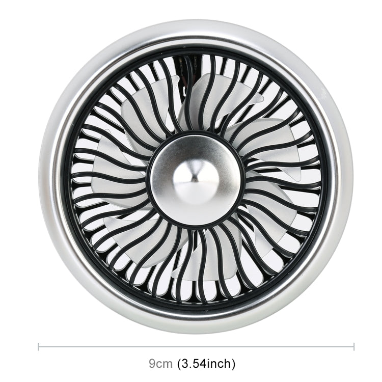Multi-function Portable Car Air Outlet Sucker Electric Cooling Fan(Silver) - Heating & Fans by PMC TechLife | Online Shopping South Africa | PMC TechLife | Buy Now Pay Later Mobicred
