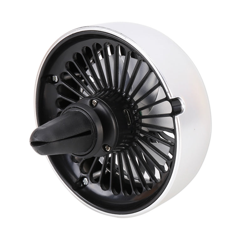 Multi-function Portable Car Air Outlet Sucker Electric Cooling Fan(Silver) - Heating & Fans by PMC TechLife | Online Shopping South Africa | PMC TechLife | Buy Now Pay Later Mobicred
