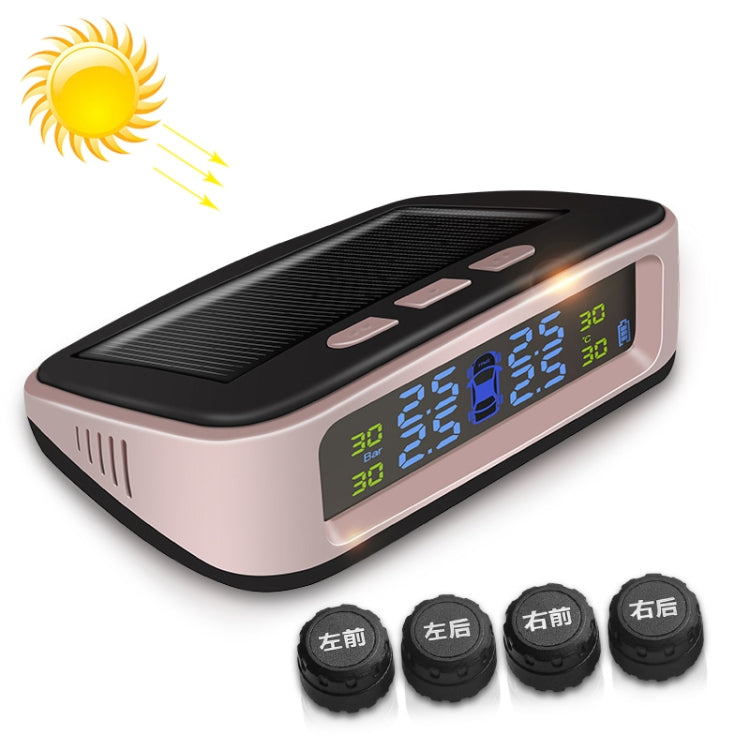 Universal Car Wireless Solar Energy TPMS Tire Pressure Alarm System External Tire Monitor - Tire Pressure Gauges by PMC Jewellery | Online Shopping South Africa | PMC Jewellery | Buy Now Pay Later Mobicred