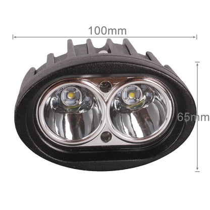 DC 9-32V 20W 2000LM 6500K IP68 Waterproof Vehicle Car Boat Marine External Work Lights Emergency Lights 30 Degrees Spot Light LED Car Bulbs with 2 Intense CREE LED Lights(White Light) - Work Lights by PMC Jewellery | Online Shopping South Africa | PMC Jewellery | Buy Now Pay Later Mobicred