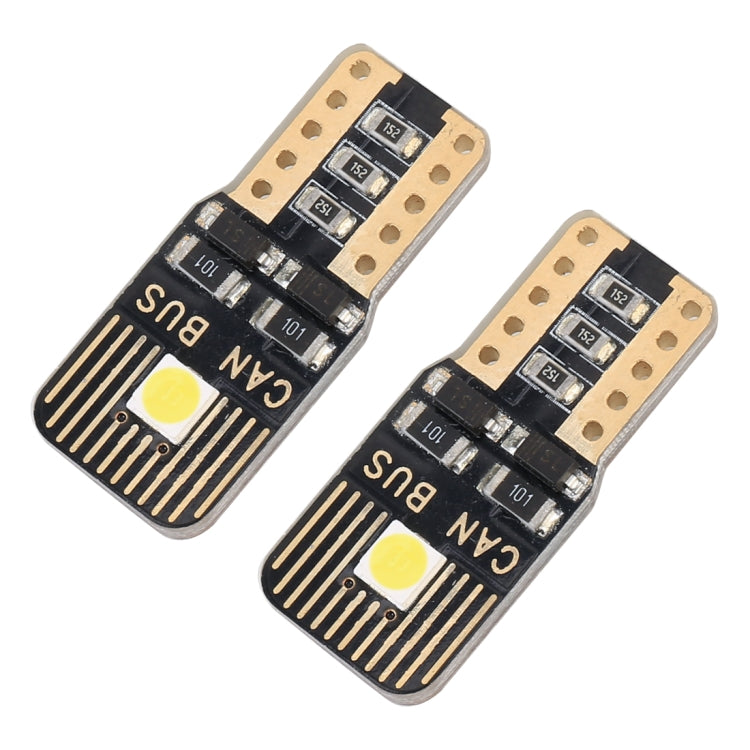 2 PCS T10 / W5W / 168 / 194 DC12V / 1.3W / 6000K / 110LM 2LEDs SMD-3030 Car Clearance Light, with Decoder (White Blue) - Clearance Lights by PMC Jewellery | Online Shopping South Africa | PMC Jewellery | Buy Now Pay Later Mobicred