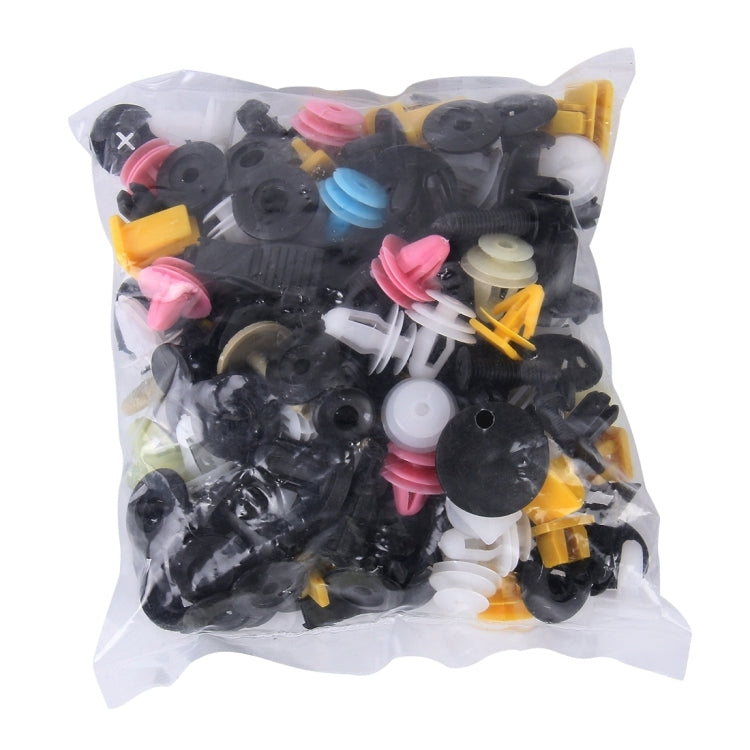 100 PCS Hole Plastic Rivets Fastener Push Clips - Auto Fastener & Clips by PMC Jewellery | Online Shopping South Africa | PMC Jewellery