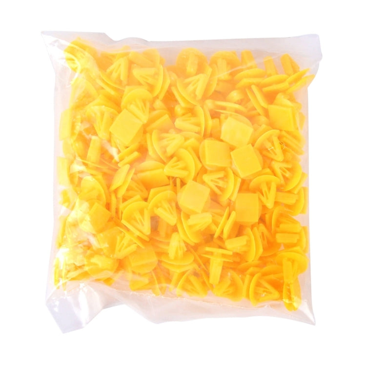 100 PCS Hole Plastic Rivets Fastener Push Clips(Yellow) - Auto Fastener & Clips by PMC Jewellery | Online Shopping South Africa | PMC Jewellery