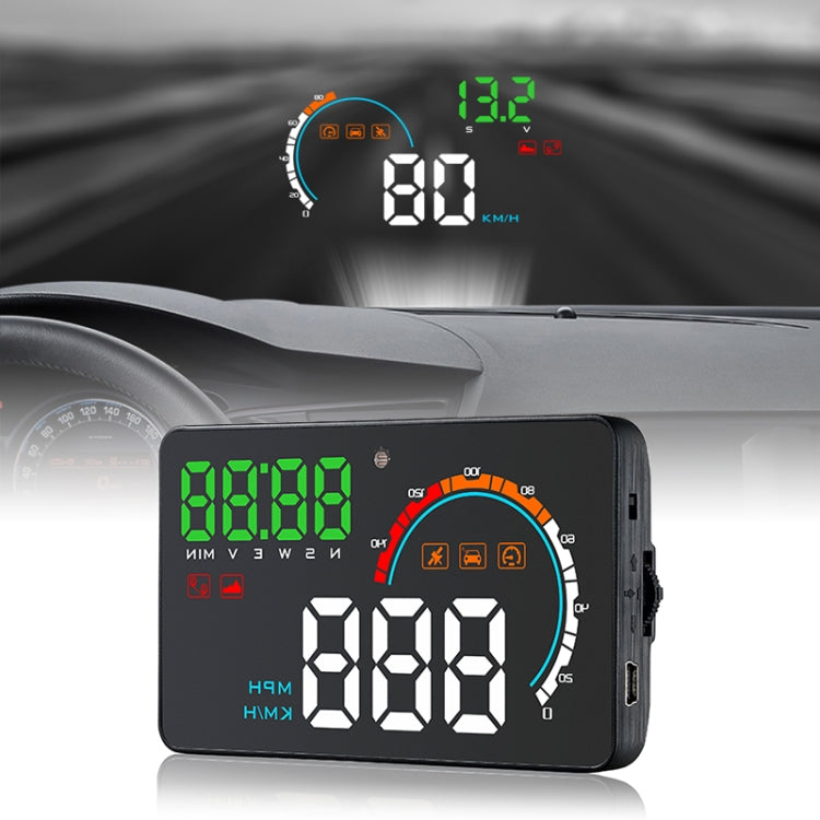 Q5 GPS 4 inch Vehicle-mounted Head Up Display Security System, Support Running Speed & Direction & Distance / Driving Kilometres / - Head Up Display System by PMC TechLife | Online Shopping South Africa | PMC TechLife | Buy Now Pay Later Mobicred