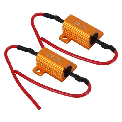 2 PCS Car Canbus Error Canceller Decoder Load Resistor LED 25W 25 Ohm No Blinking Decoder - Headlight Ballast by PMC Jewellery | Online Shopping South Africa | PMC Jewellery | Buy Now Pay Later Mobicred