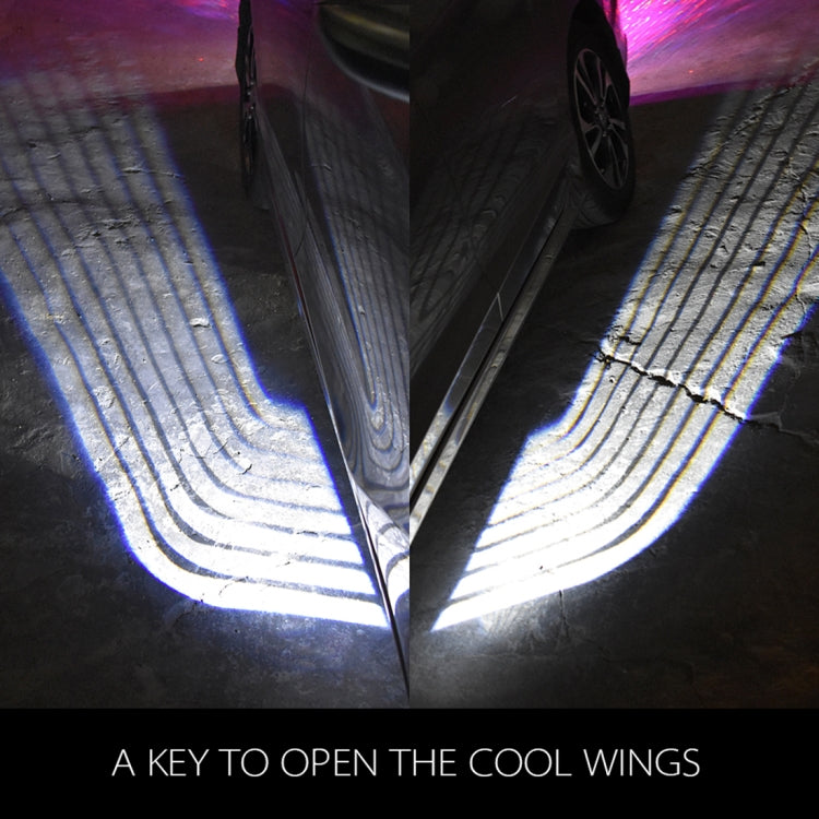 2 PCS DC 8-36V Ghost Shadow Courtesy Angel Wings Projection Lamp Car Door LED Welcome Lights(White Light) - free shipping - PMC TechLife - Order now!