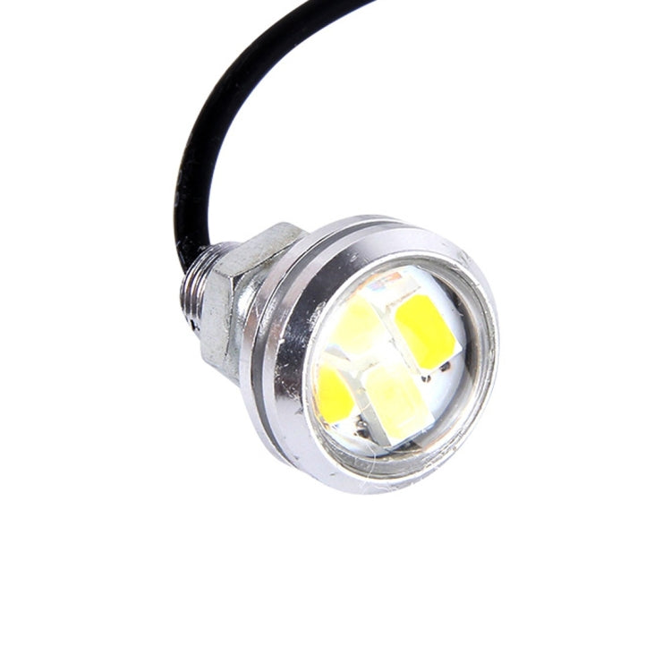 10 PCS 20W 4 LEDs SMD 5630 White Light + Yellow Light Daytime Running Light Turn Light Eagle Eye Light, DC 12V, Cable Length: 90cm(Silver) - Eagle Eye Lamps by PMC Jewellery | Online Shopping South Africa | PMC Jewellery | Buy Now Pay Later Mobicred