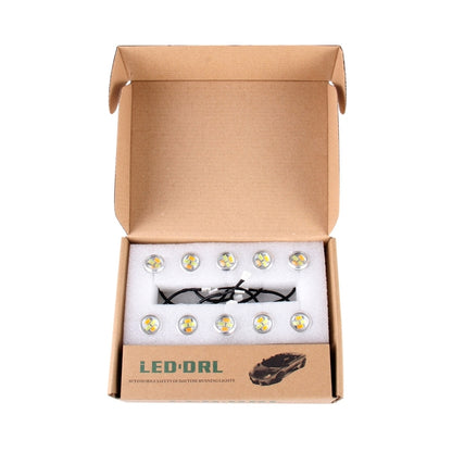 10 PCS 20W 4 LEDs SMD 5630 White Light + Yellow Light Daytime Running Light Turn Light Eagle Eye Light, DC 12V, Cable Length: 90cm(Silver) - Eagle Eye Lamps by PMC Jewellery | Online Shopping South Africa | PMC Jewellery | Buy Now Pay Later Mobicred