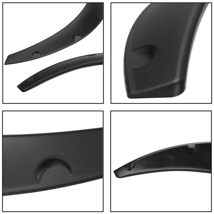 4 PCS Car Universal Fender Flares Wheel Eyebrow Black Not Painted Wheel Eyebrow - Mudguards by PMC Jewellery | Online Shopping South Africa | PMC Jewellery | Buy Now Pay Later Mobicred