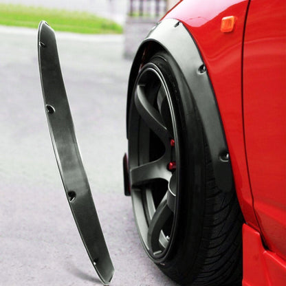 4 PCS Car Universal Fender Flares Wheel Eyebrow Black Not Painted Wheel Eyebrow - Mudguards by PMC Jewellery | Online Shopping South Africa | PMC Jewellery | Buy Now Pay Later Mobicred