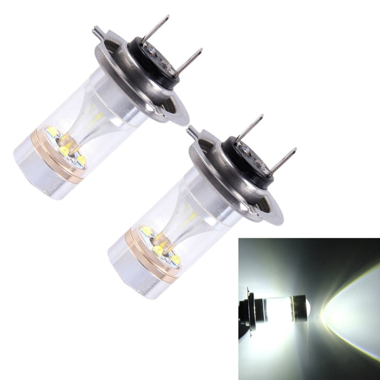 2 PCS H7 30W 350 LM 6000K White Light 6 LED Car Fog Light Bulb, DC 12V - Fog / Driving Lights by PMC Jewellery | Online Shopping South Africa | PMC Jewellery | Buy Now Pay Later Mobicred