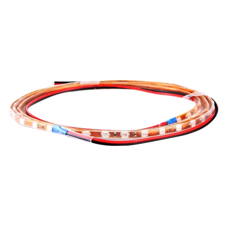 5 PCS 45 LED 3528 SMD Waterproof Flexible Car Strip Light for Car Decoration, DC 12V, Length: 90cm(Red Light) - Decorative Lights by PMC Jewellery | Online Shopping South Africa | PMC Jewellery | Buy Now Pay Later Mobicred