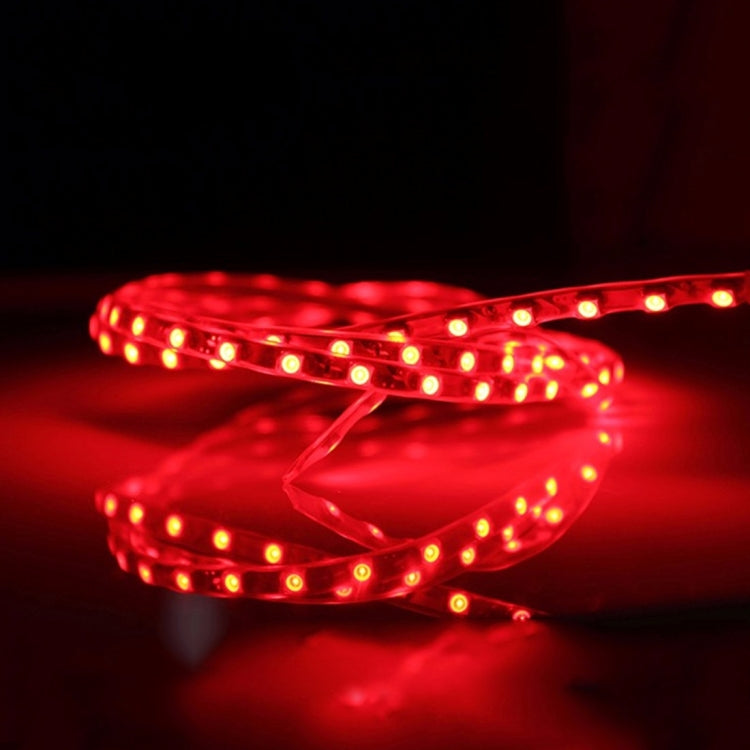 5 PCS Flow Style 45 LED 3528 SMD Waterproof Flexible Car Strip Light for Car Decoration, DC 12V, Length: 90cm(Red Light) - Decorative Lights by PMC Jewellery | Online Shopping South Africa | PMC Jewellery | Buy Now Pay Later Mobicred