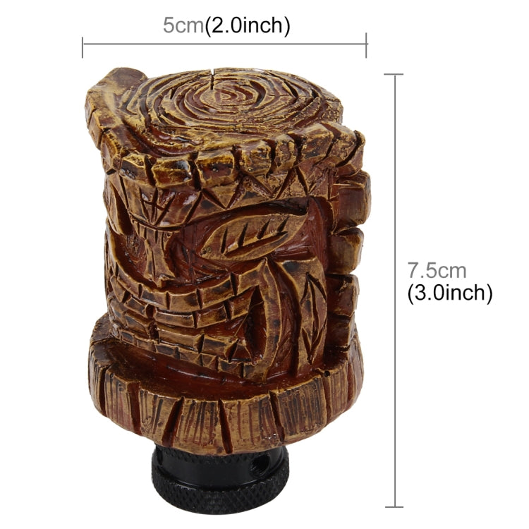Universal Wood Avatar Shape Car Shift Lever Resin Modified Gear Knobs - Shift Knob by PMC TechLife | Online Shopping South Africa | PMC TechLife | Buy Now Pay Later Mobicred