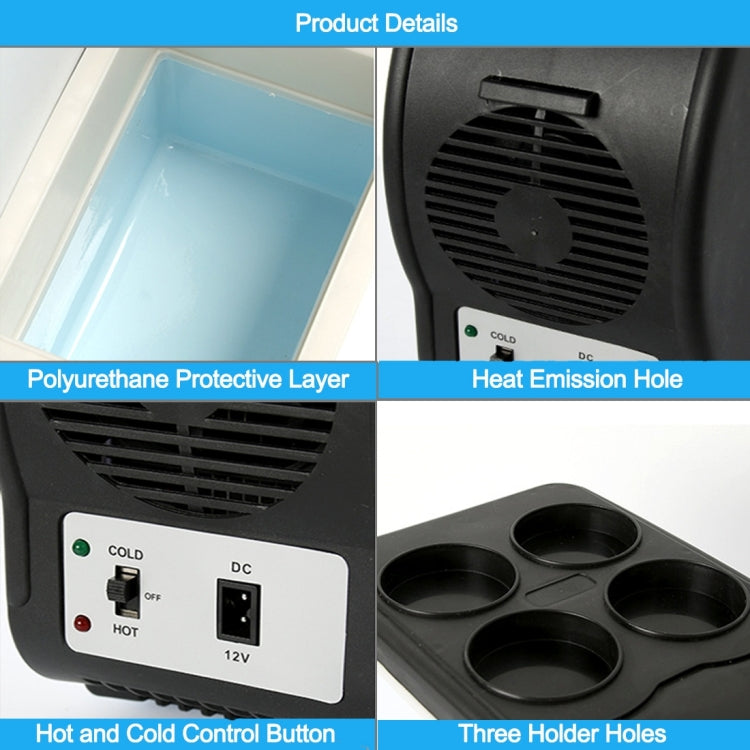 Car Auto 48W Portable Multi-Function Cooling and Warming 6L Low Noise Refrigerator for Car and Home, Cord Length: 1.8m - Refrigerators by PMC TechLife | Online Shopping South Africa | PMC TechLife | Buy Now Pay Later Mobicred