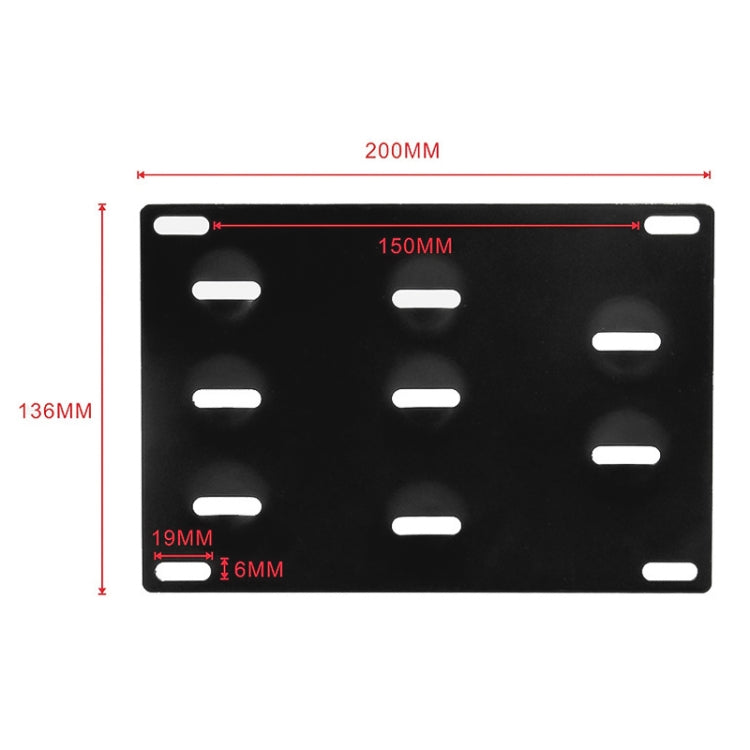 Car Front Bumper Tow Hook License Plate Mounting Bracket Holder for Honda Fit 2008 - License Plate Covers & Frames by PMC Jewellery | Online Shopping South Africa | PMC Jewellery | Buy Now Pay Later Mobicred