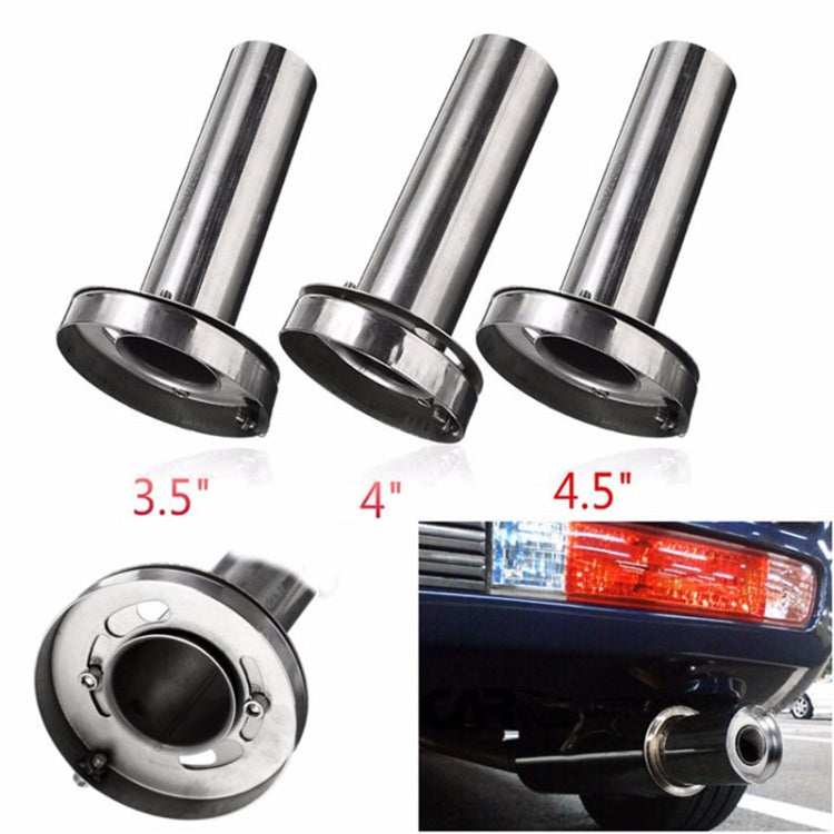 3.5 inch Universal Car 304 Stainless Steel Exhaust Pipe Muffler Adjustable Tail Muffler Tip - Exhaust Pipes by PMC TechLife | Online Shopping South Africa | PMC TechLife | Buy Now Pay Later Mobicred
