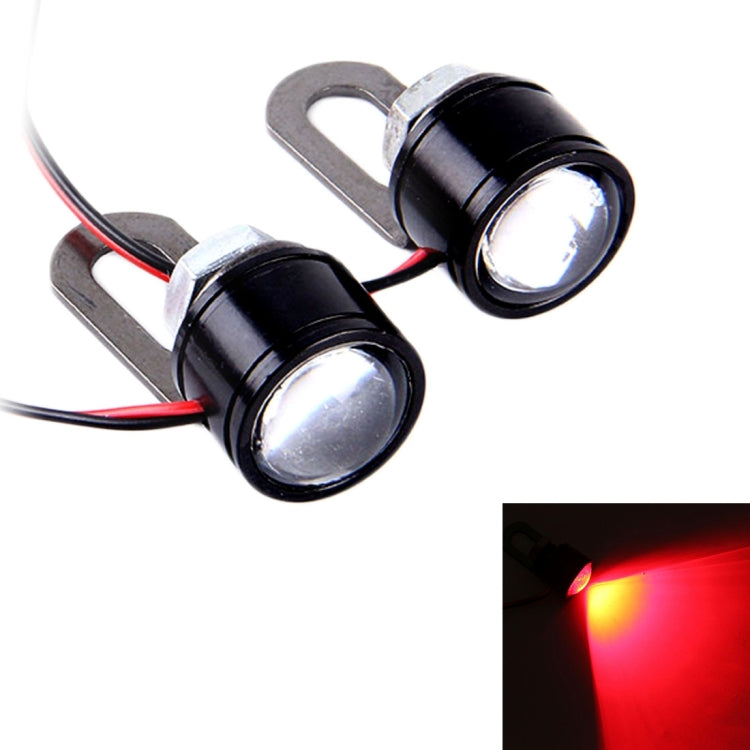 2 PCS 12V 3W Eagle Eyes LED Light For Motorcycle ���Wire Length: 45cm(Red Light) - Eagle Eye Lights by PMC TechLife | Online Shopping South Africa | PMC TechLife