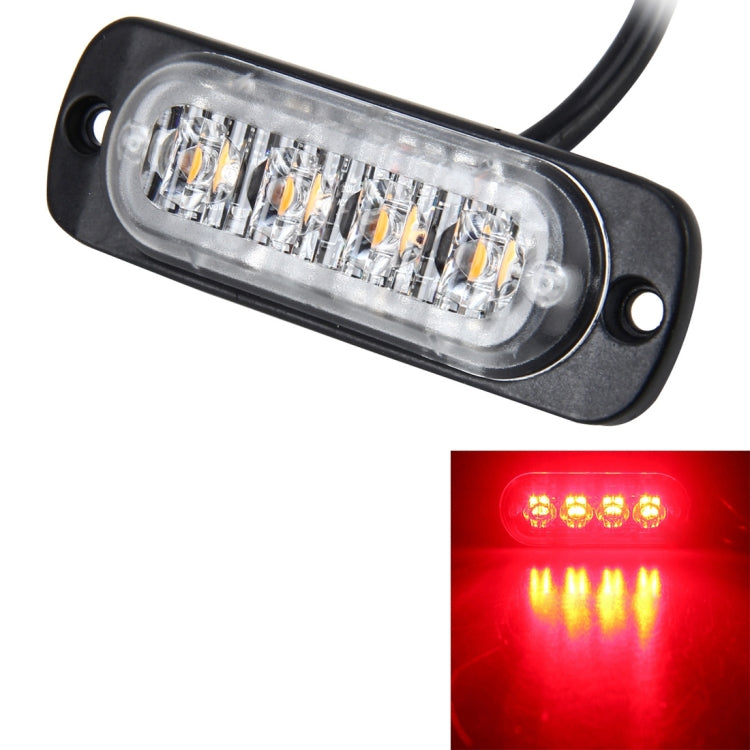 DC 12V-24V 2W 4LEDs SMD-2835 Lamps 17 Flash Patterns 3 Lines Car Flash Lamp Waterproof Car Truck Emergency Strobe Flash Warning Light, Cable Length: 90cm - Warning Lights by PMC Jewellery | Online Shopping South Africa | PMC Jewellery | Buy Now Pay Later Mobicred