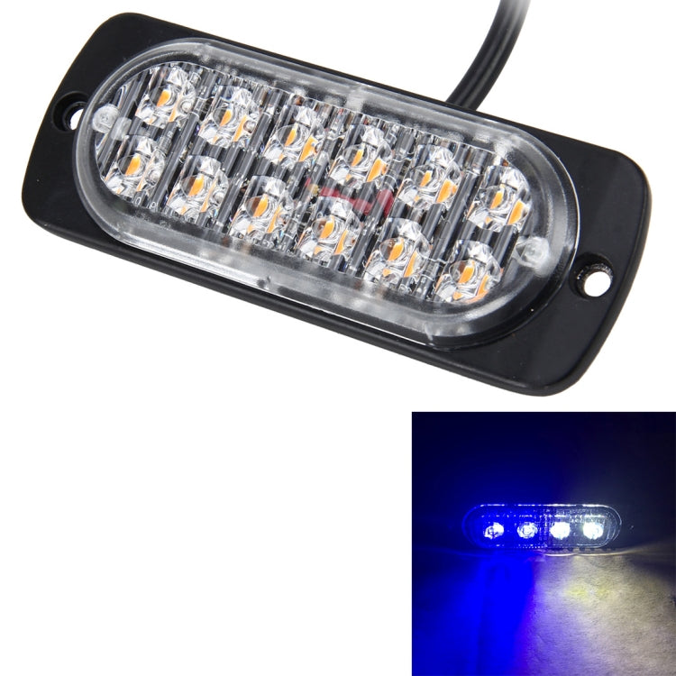 DC 12V-24V 2W 12LEDs SMD-2835 Lamps 17 Flash Patterns 3 Lines Car Flash Lamp Waterproof Car Truck Emergency Strobe Flash Warning Light, Cable Length: 90cm - Warning Lights by PMC Jewellery | Online Shopping South Africa | PMC Jewellery | Buy Now Pay Later Mobicred