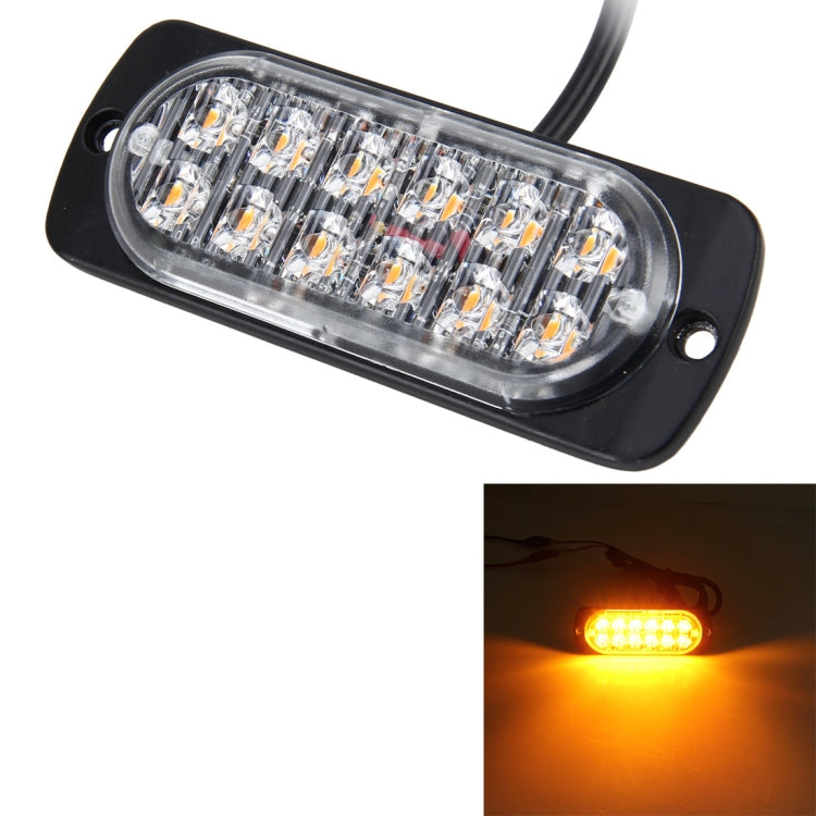 DC 12V-24V 2W 12LEDs SMD-2835 Lamps 17 Flash Patterns 3 Lines Car Flash Lamp Waterproof Car Truck Emergency Strobe Flash Warning Light, Cable Length: 90cm - Warning Lights by PMC Jewellery | Online Shopping South Africa | PMC Jewellery | Buy Now Pay Later Mobicred