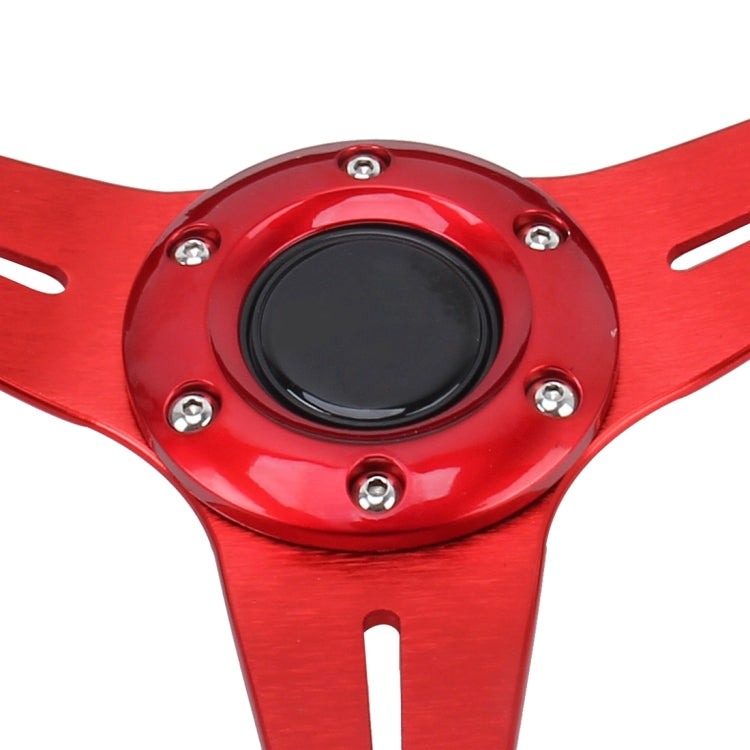 35cm PU Racing Sport Hand Wheel Car Modified Steering Wheel(Red) - Steering Wheel Accessories by PMC TechLife | Online Shopping South Africa | PMC TechLife | Buy Now Pay Later Mobicred