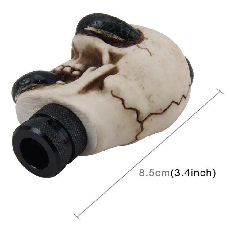 Universal Skull with a Snake Shape Car Gear Shift Knob Modified Car Gear Shift Knob Auto Transmission Shift Lever Knob Resin Gear Knobs - Shift Knob by PMC TechLife | Online Shopping South Africa | PMC TechLife | Buy Now Pay Later Mobicred
