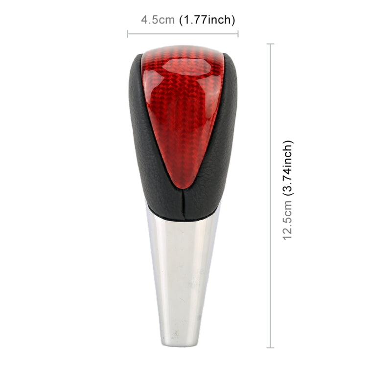 Universal High Carbon Fiber Texture Leather Hole Pattern Car Gear Shift Knob Modified Shifter Lever Knob - free shipping - PMC TechLife - Order now!