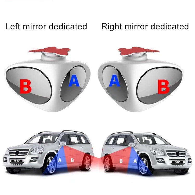 3R-051 360 Degrees Rotatable Left Blind Spot Side Assistant Mirror for Auto Car - free shipping - PMC TechLife - Order now!