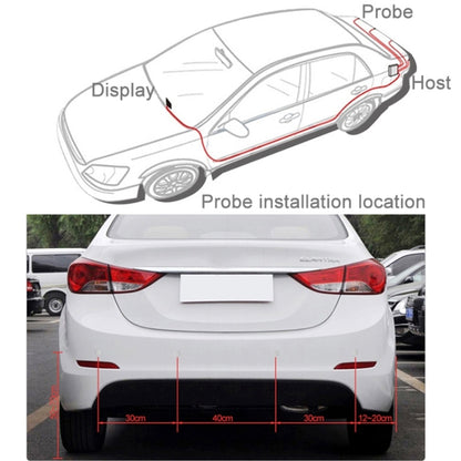 Car Buzzer Reverse Backup Radar System - Premium Quality 4 Parking Sensors Car Reverse Backup Radar System with LCD Display(Black) - Radar Detectors by PMC Jewellery | Online Shopping South Africa | PMC Jewellery | Buy Now Pay Later Mobicred