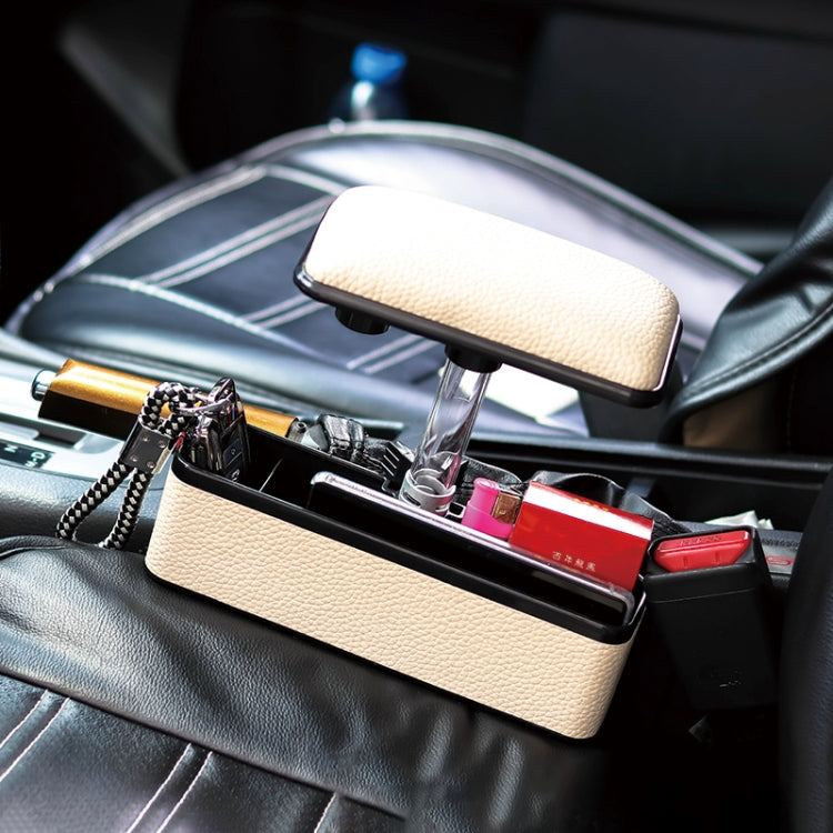 Universal Car Multi-functional Console Side Pocket Seat Gap Side Storage Box with Elbow Support Pad (Beige) - Stowing Tidying by PMC TechLife | Online Shopping South Africa | PMC TechLife | Buy Now Pay Later Mobicred