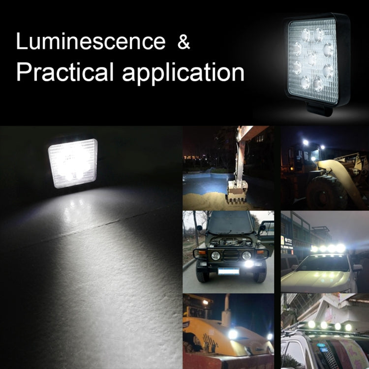 6.7W White Light Square-Shaped Waterproof Car Boat Marine Work Lights Spotlight LED Bulbs, DC 9-30V - Work Lights by PMC TechLife | Online Shopping South Africa | PMC TechLife | Buy Now Pay Later Mobicred