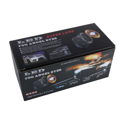 2 PCS 2.5 inch 10W 900 LM 6000K Car Fog Lights with Colorful Angle Eye Light, DC 12V(White Light) - Fog / Driving Lights by PMC Jewellery | Online Shopping South Africa | PMC Jewellery | Buy Now Pay Later Mobicred