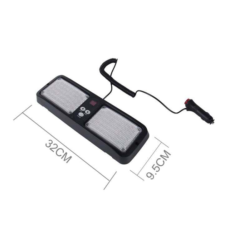 High qulaity DC 12V,9W LED Waterproof Car Sunshade Yellow Light + White Light Warning Lights Strobe Emergency Lights Flashing Light with 12 Kinds Flash Patterns - free shipping - PMC TechLife - Order now!